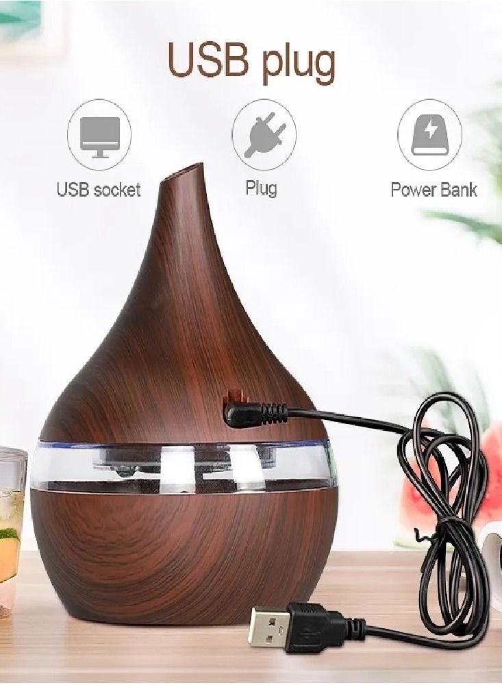 USB Aroma Diffuser with 7 Color Changing LED Touch Sensitive for Home Office Fragrance  - Image 3