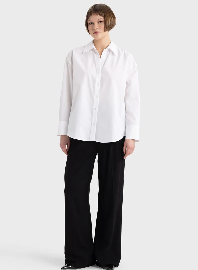DeFacto Woman Oversize Fit Long Sleeve Shirt