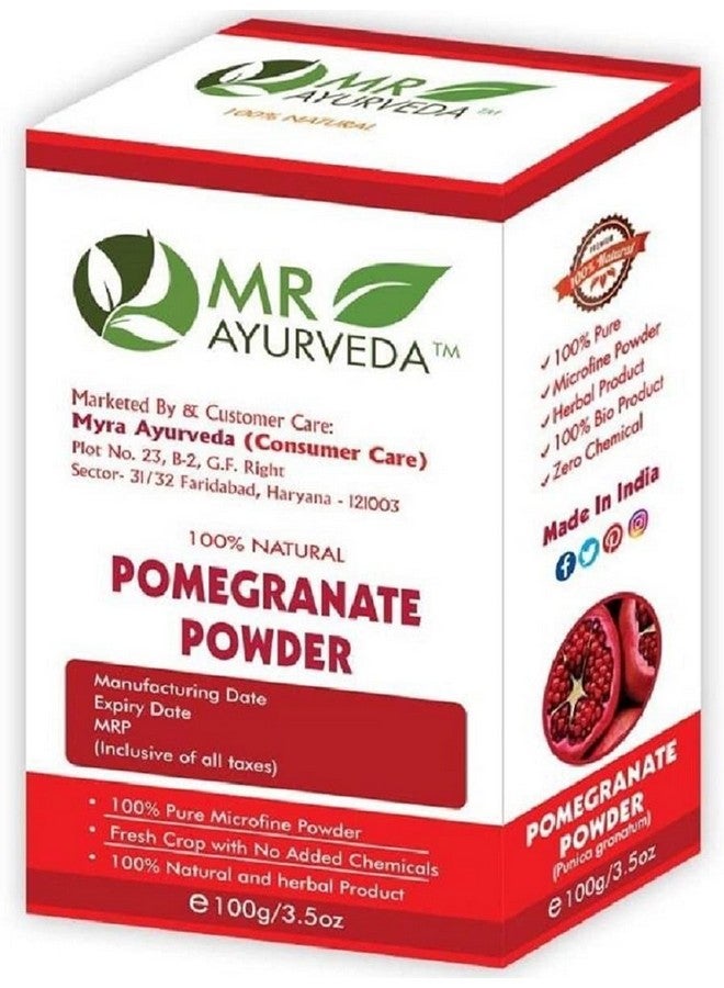 MR Ayurveda مسحوق قشر الرمان النقي 100% من MR Ayurveda | مسحوق قشر الرمان العضوي | مسحوق قشر الرمان للبشرة | مسحوق قشر الرمان للوجه، 100 جرام - Image 4