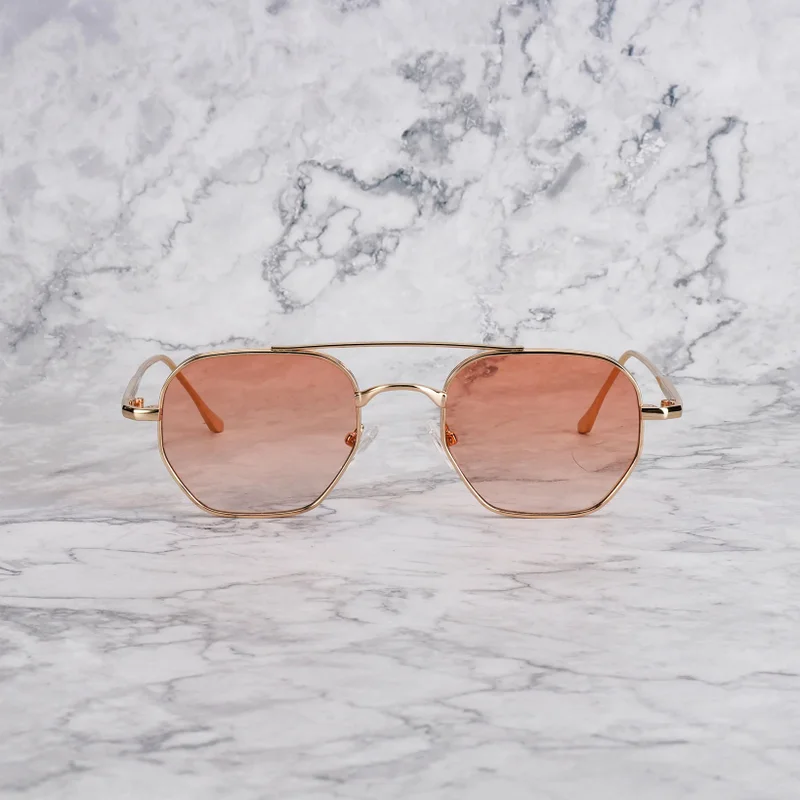 Explicit Poets Explicit Poets Unisex Rick Gold-Gradient Gold Stylish Sunglasses, 20EP6