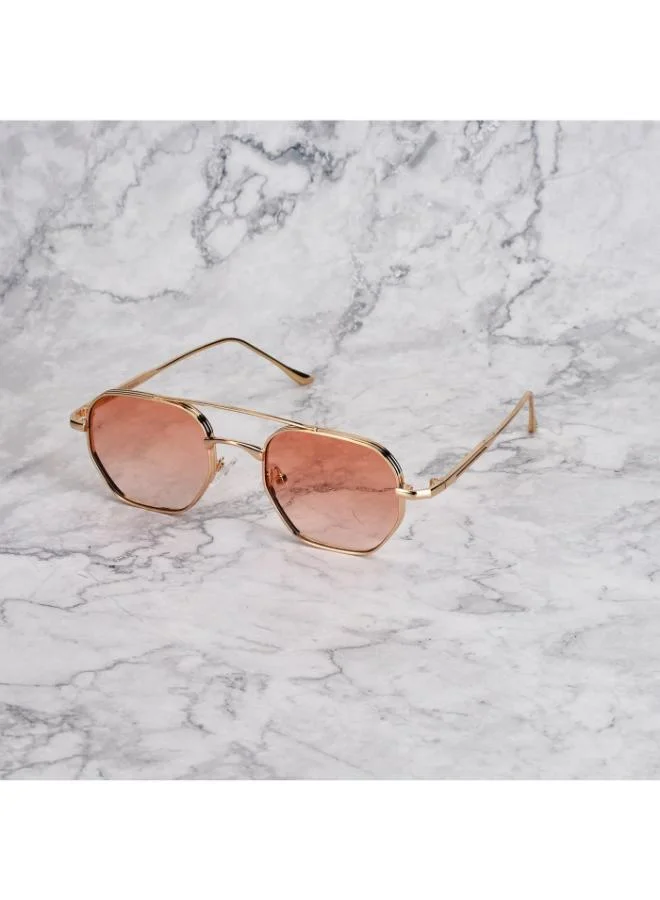  اكسبليست باوتس نظارات شمسية أنيقة للجنسين من ريك جولد بتدرج ذهبي