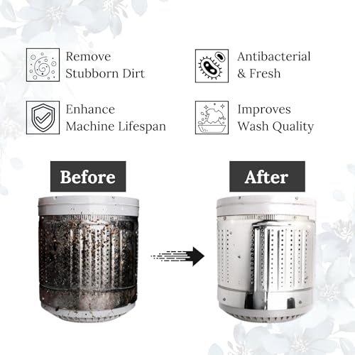 Atomic Washing Machine Cleaner & Descaling Powder 900G Pack OF 6-150GM Each For Tub/Drum Suitable For Top Load & Front Load - Image 2