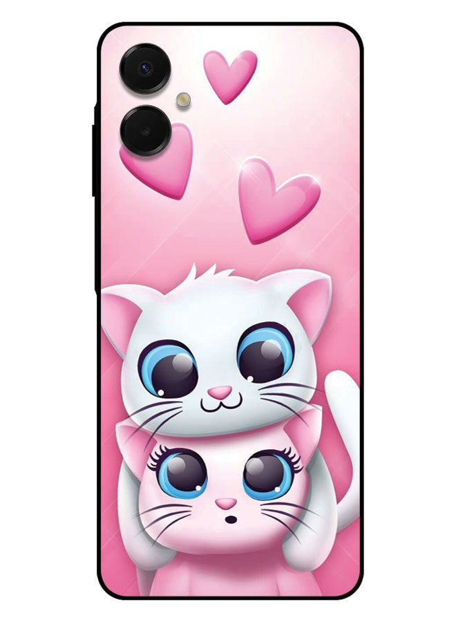 الصيد العين غطاء حماية مطبوع لهاتف سامسونج جالاكسي A06 - قطتان - Image 1