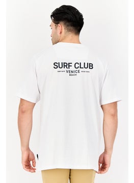 Threadbare Men Crew Neck Short Sleeve Graphic Print T-Shirt, White  - Image 3
