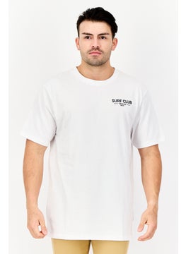 Threadbare Men Crew Neck Short Sleeve Graphic Print T-Shirt, White  - Image 1