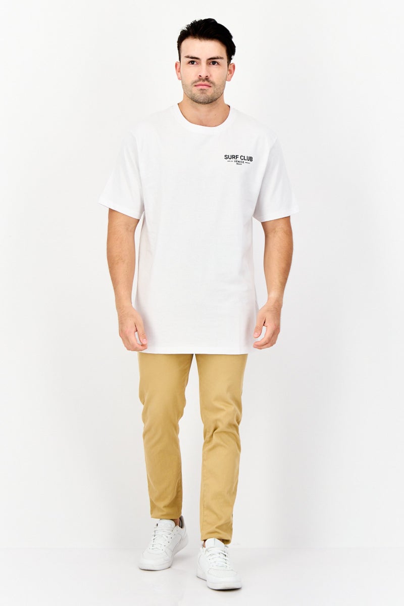 Threadbare Men Crew Neck Short Sleeve Graphic Print T-Shirt, White - Image 2