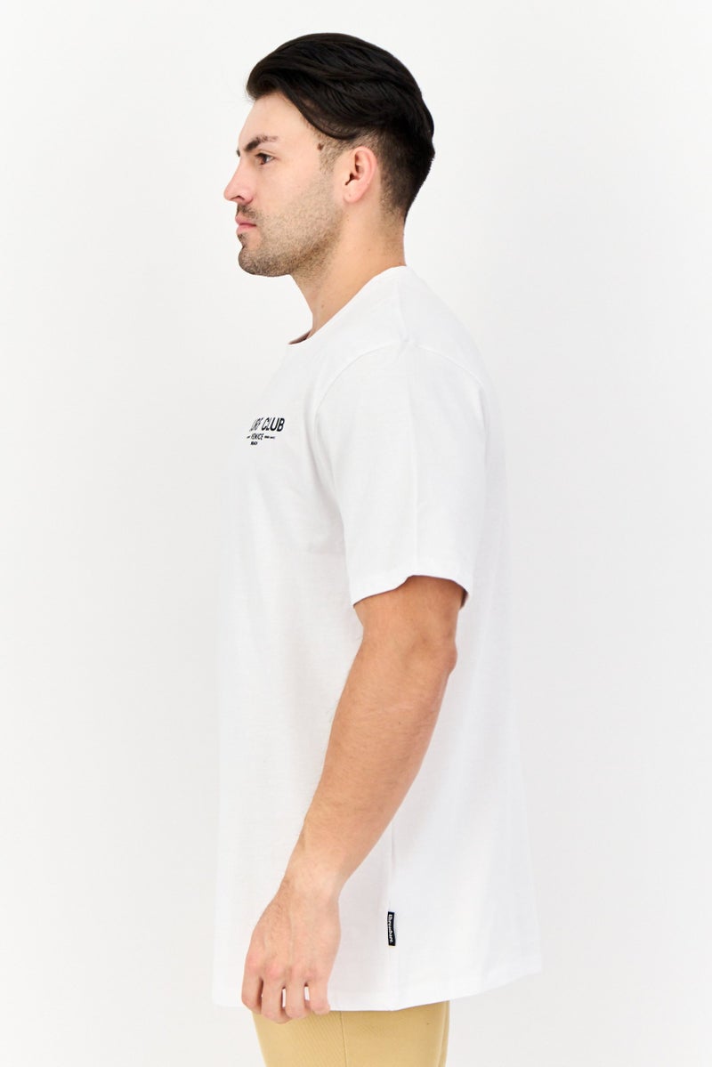 Threadbare Men Crew Neck Short Sleeve Graphic Print T-Shirt, White - Image 4