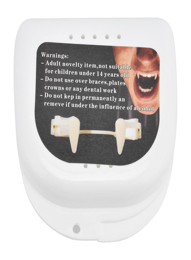 KACHEEG® Vampire Teeth Fangs for Halloween | Retractable Soft Silicone Werewolf Fake Teeth with Storage Box | Easy-to-Wear Zombie Cosplay Props - Image 1