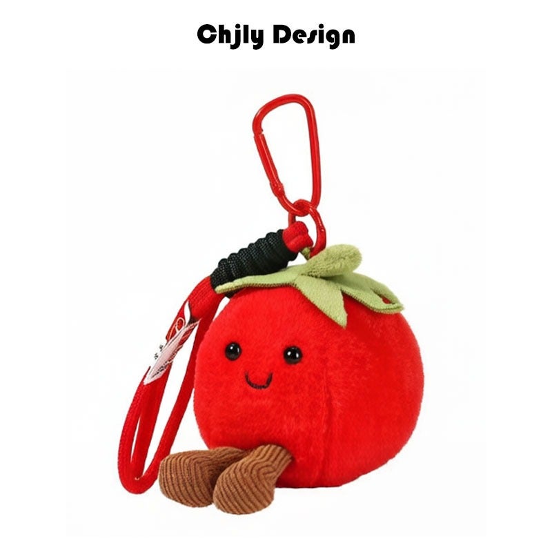 Original Pickled Cucumber Plush Keychain - Trendy Vegetable & Fruit Bag Charm - Image 1