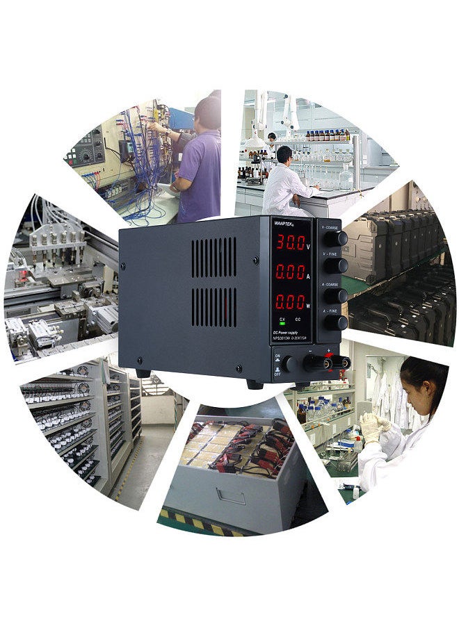wanptek - NPS3010W 0-30V 0-10A Switching DC Power Supply 3 Digits Display LED High Precision Adjustable Mini Power Supply AC 115V/230V 50/60Hz Voltage & Current Regulated Dual Output - Image 1