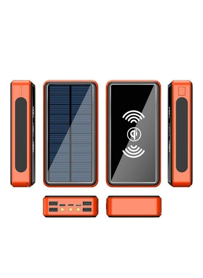 Arabest - 30000mAh Power Bank Portable Solar Wireless Charger External Battery With Led Light High Capacity Waterproof Drop Proof Outdoor Power Bank - Image 1