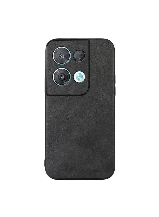 S-TOP Case For OPPO Reno8 Pro 5G China Cowhide Texture PU Phone Case - Image 1