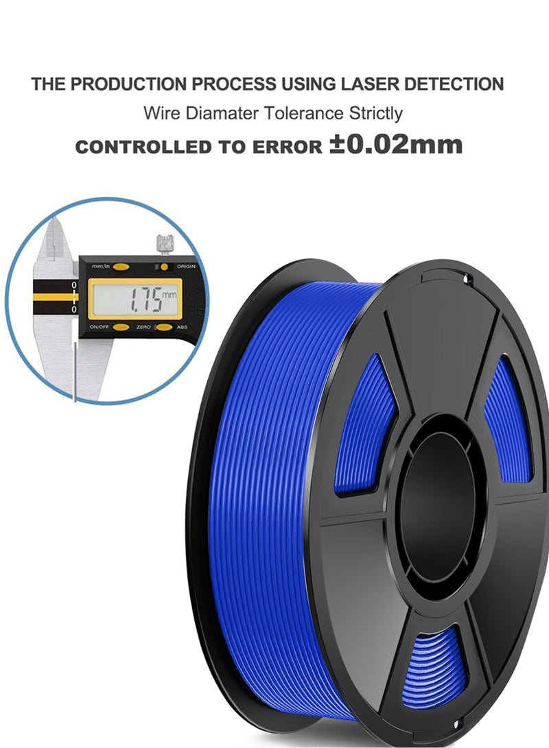ALPNEGINE Blue PLA Filament 1.75mm 1KG , 3D Printer Material with Spool Vacuum Pack, Dimensional Accuracy +/- 0.02mm, 340m Length , Fit for Most FDM 3D Printers - Image 4