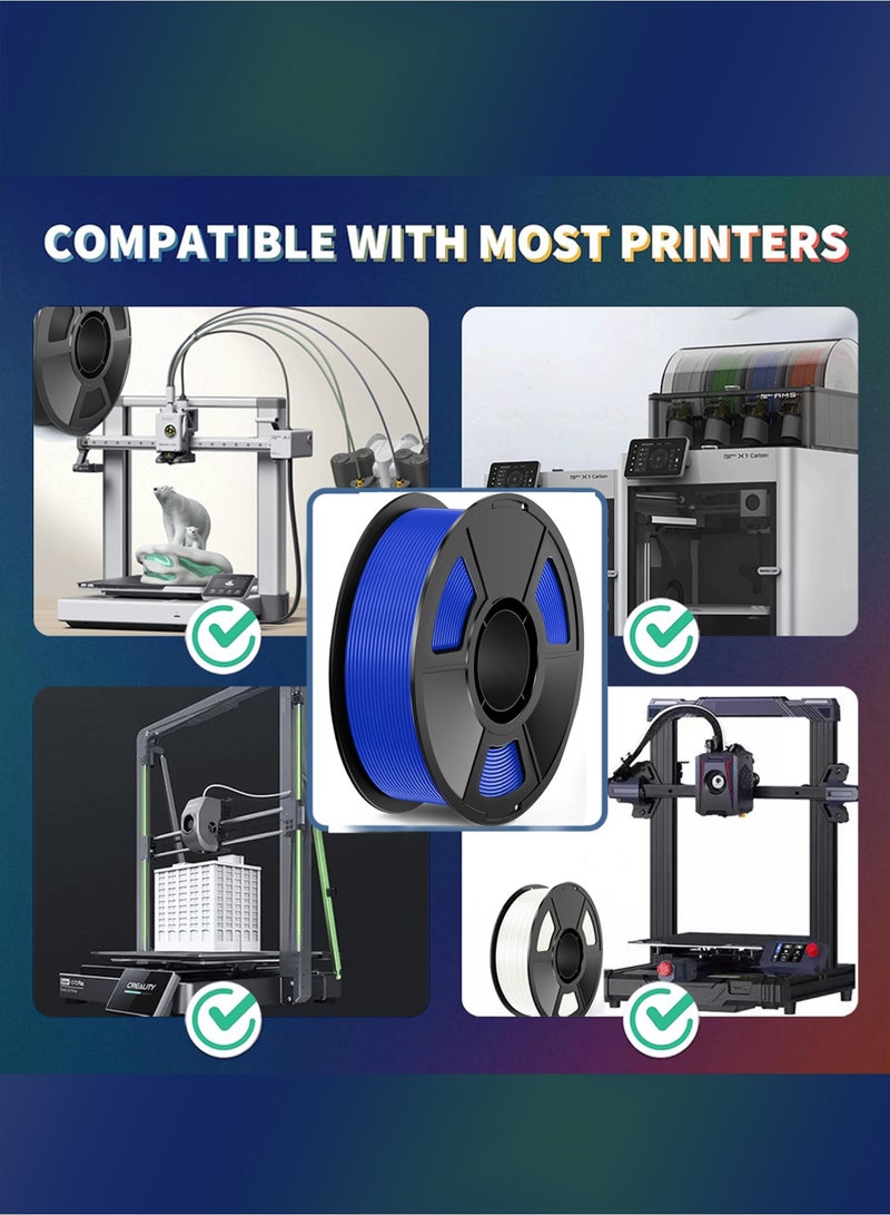 ALPNEGINE Blue PLA Filament 1.75mm 1KG , 3D Printer Material with Spool Vacuum Pack, Dimensional Accuracy +/- 0.02mm, 340m Length , Fit for Most FDM 3D Printers - Image 5