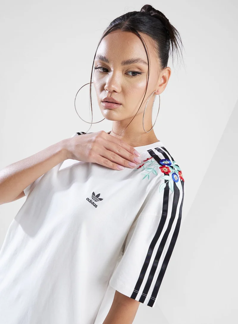 adidas Originals Floral Loose T-Shirt
