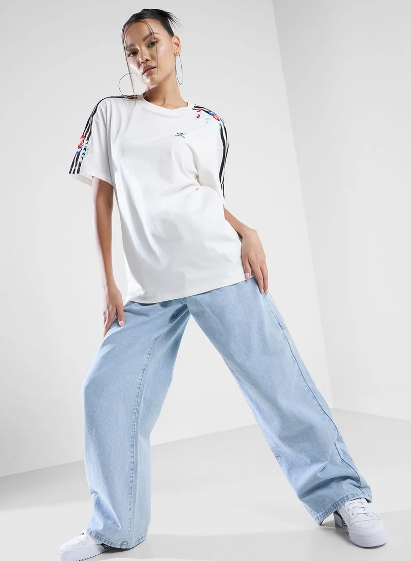 adidas Originals Floral Loose T-Shirt