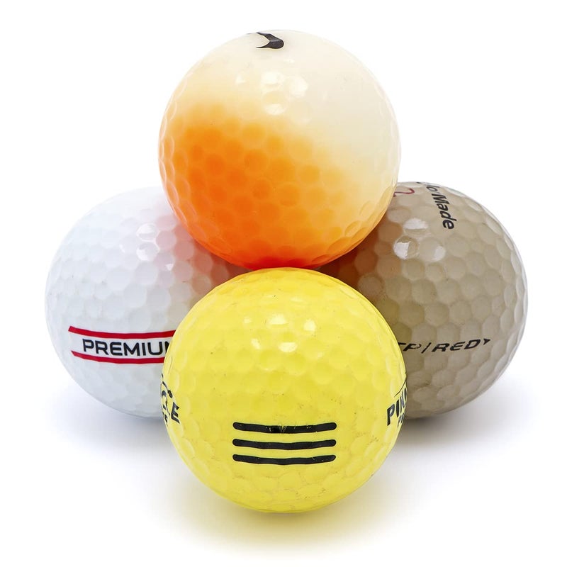Bastex 50 Recycled Golf Balls for Men - Hit-Away Bulk Used Golf Balls - Ideal for Practice & Range Sessions - Mixed Variety Shag Balls in Mesh Carry Bag - Image 3