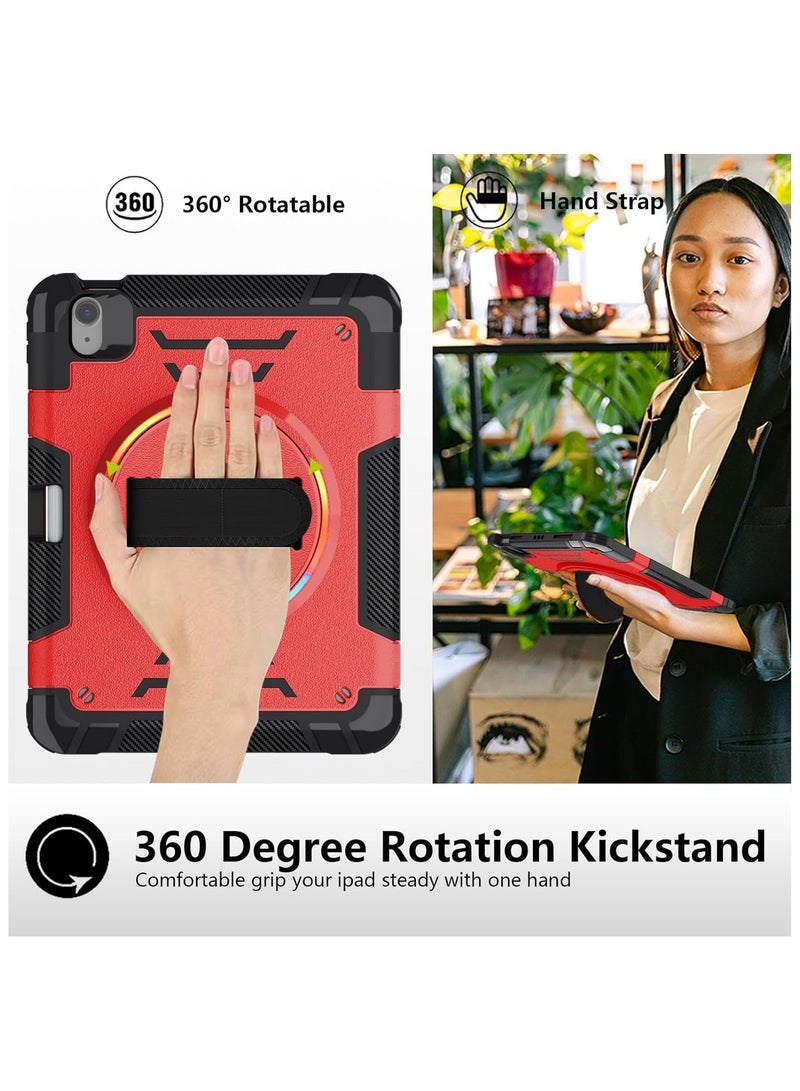 general Case Compatible with IPad Air 11 Inch 2024 (6th Gen),with 360 Degree Rotating Stand and Pen Slot,Shockproof and Drop-proof Silicone Case with Shoulder Strap - Image 5