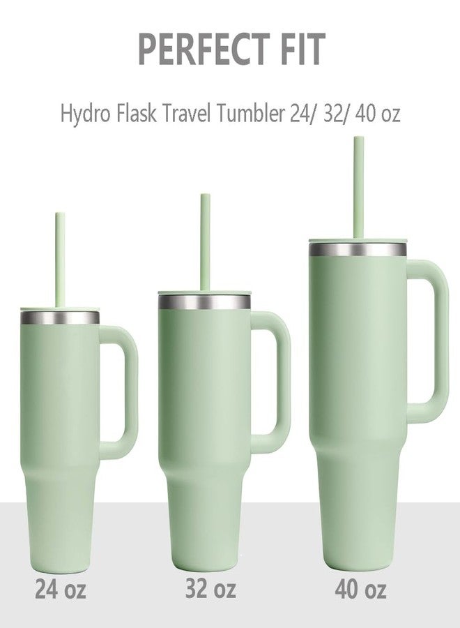 Dreamfocus Reusable Metal Straws Replacement Stainless Steel for Hydro Flask Travel Tumbler 40 oz 6-Pack - Image 3