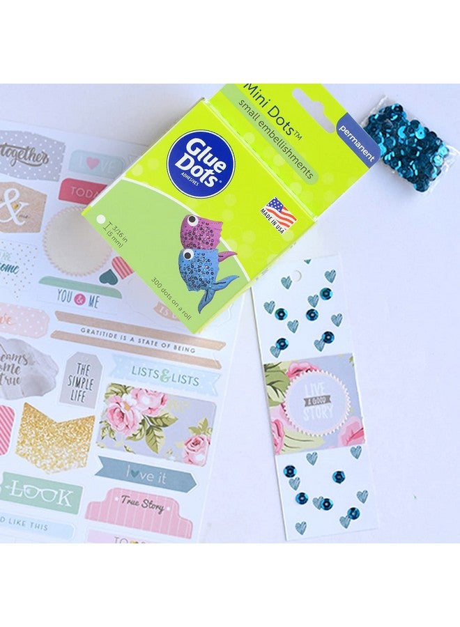 Glue Dots Mini Dots Doublesided 316" 300 Dots Diy Craft Glue Tape Sticky Adhesive Glue Points Liquid Hot Glue Alternative Clear  - Image 3