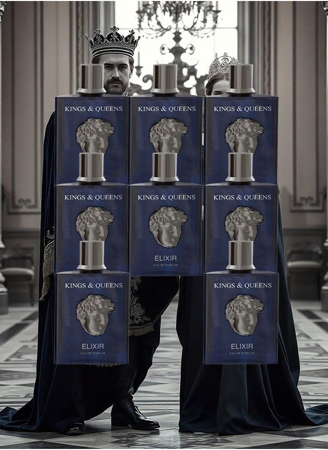 AMARAN 8 Pieces Kings And Queens Elixir Perfume For Unisex 100ml EDP  - Image 1