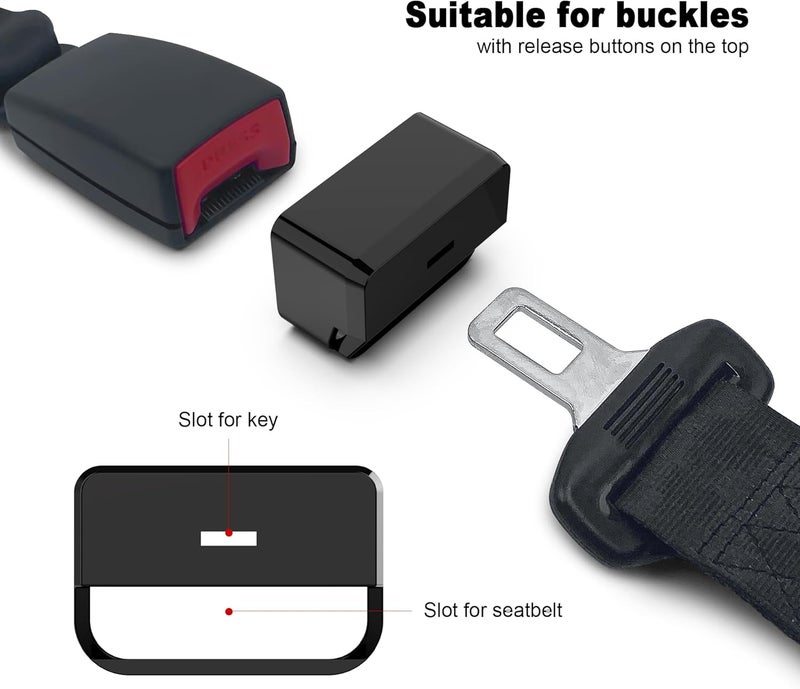 Car seat belt lock protective cover (2 pcs) Universal adjustment Anti-accidental opening Child safety protective cover - Image 5