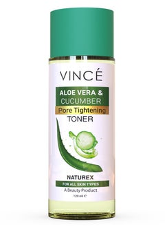 VINCE Face Toner – Tighten Open Pores, Soothes Skin, Balances Moisture, Improves Texture, Reduces Dullness and Enhances a Smooth, Bright, Even-Toned Complexion, 120ml  - Image 1