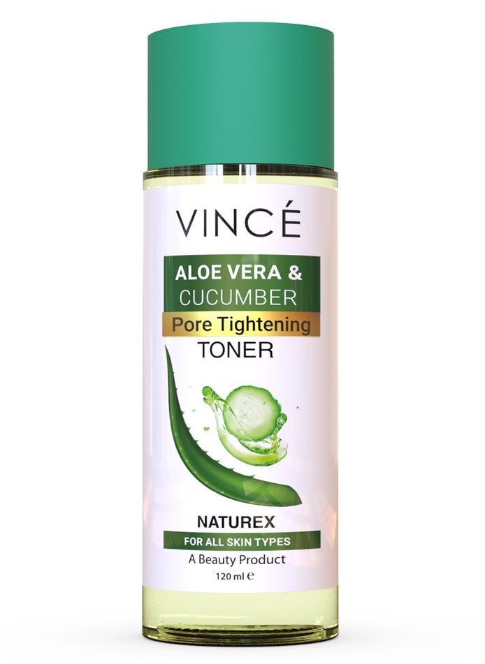 VINCE - Face Toner – Tighten Open Pores, Soothes Skin, Balances Moisture, Improves Texture, Reduces Dullness and Enhances a Smooth, Bright, Even-Toned Complexion, 120ml - Image 1
