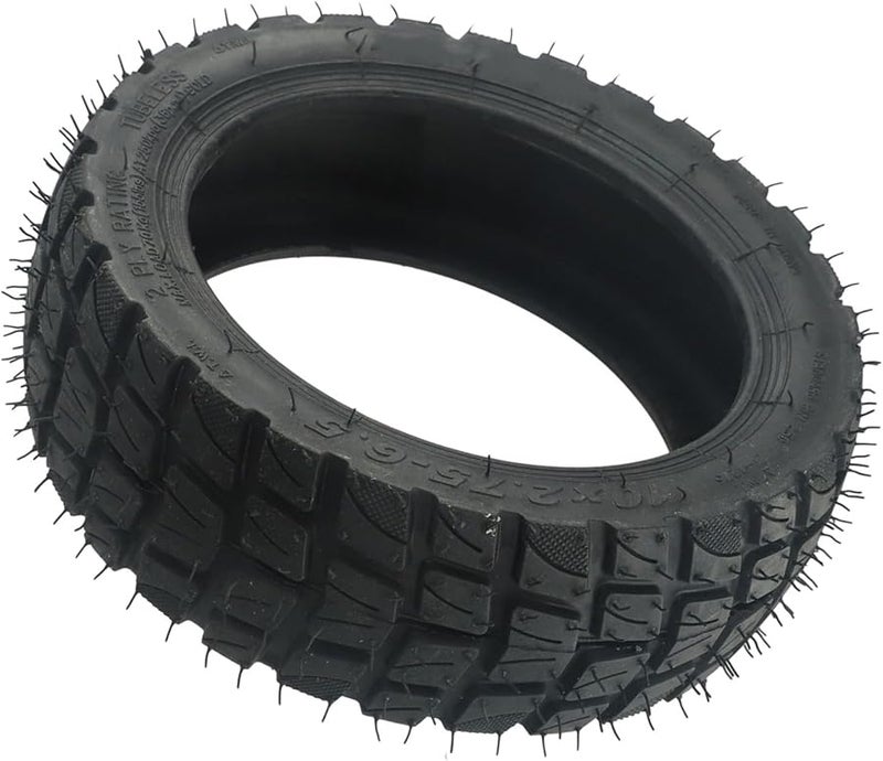 2 قطعة إطار سكوتر كهربائي 10 بوصة مقاوم للثقب ومتين بدون أنبوب - Image 5