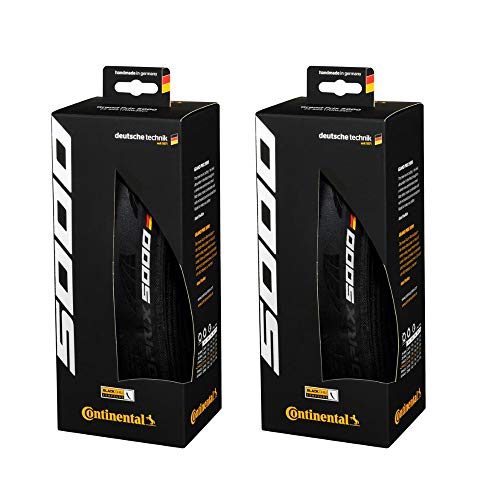 Continental Set of 2 GP 5000, 700x28C, Racing Bike Tires, Black, Folding, 0101625 - Image 2