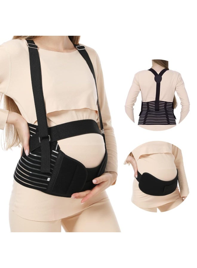 Maternity Belly Lift Band with Shoulder Support and Secure Fit Engineered for stability, this belly lift band features shoulder support and adjustable fastening, reducing discomfort, improving alignment, and offering a secure fit for all-day wear. - Image 1
