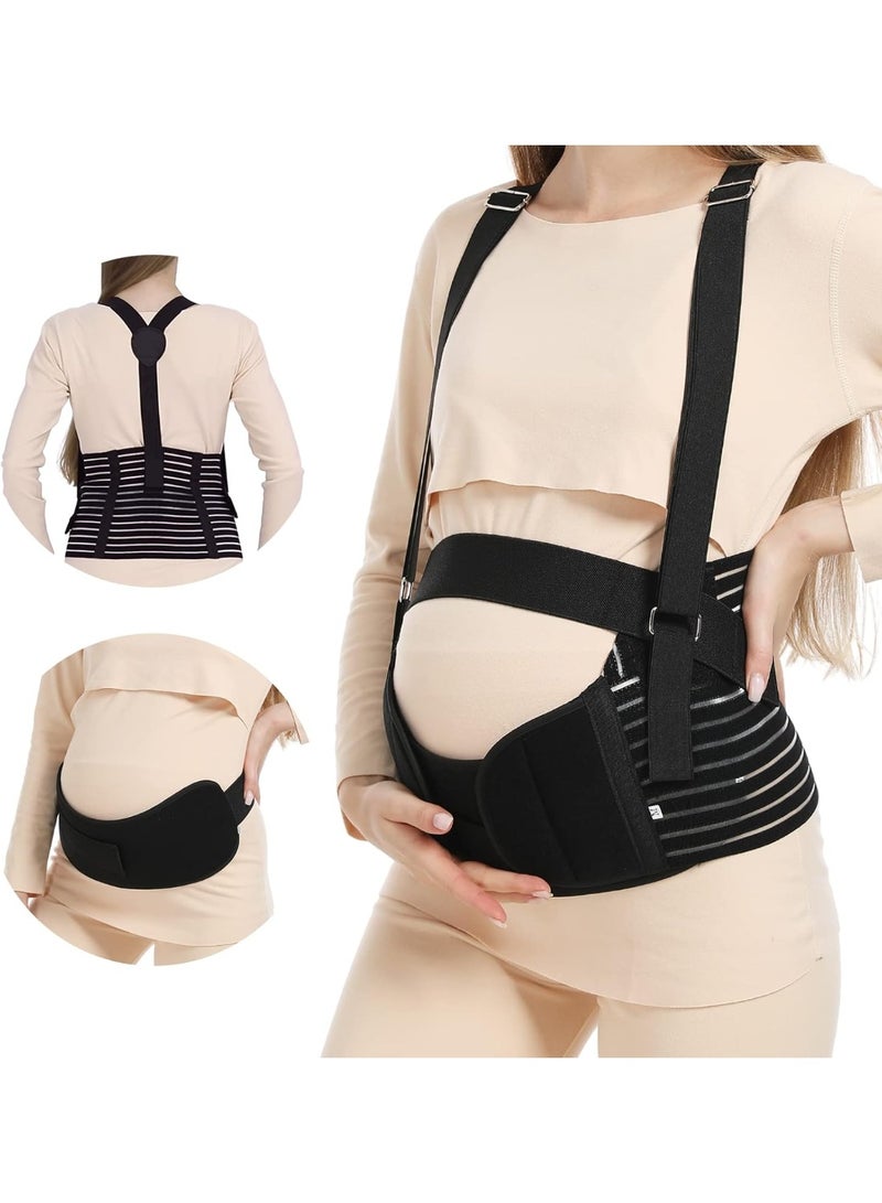 Maternity Belly Lift Band with Shoulder Support and Secure Fit Engineered for stability, this belly lift band features shoulder support and adjustable fastening, reducing discomfort, improving alignment, and offering a secure fit for all-day wear. - Image 2
