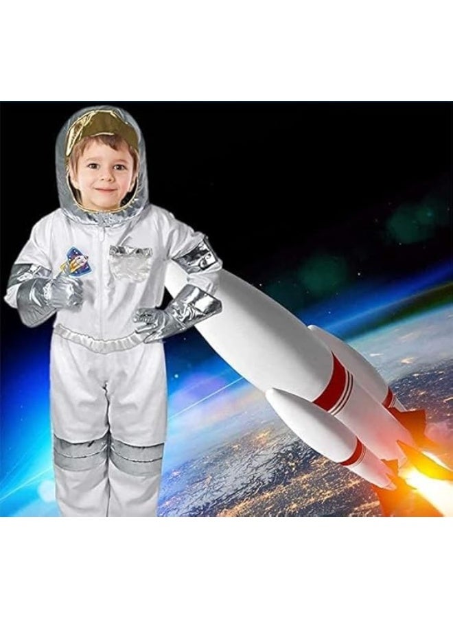 Astronaut Space Costume for Kids, Space Pretend Dress Up, Role Play Set for Boys Girls, Halloween Cosplay Outfits,  Birthday Party Cosplay Ages 4-7 - Image 1