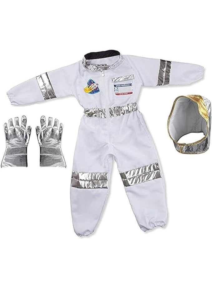 Astronaut Space Costume for Kids, Space Pretend Dress Up, Role Play Set for Boys Girls, Halloween Cosplay Outfits,  Birthday Party Cosplay Ages 4-7 - Image 2