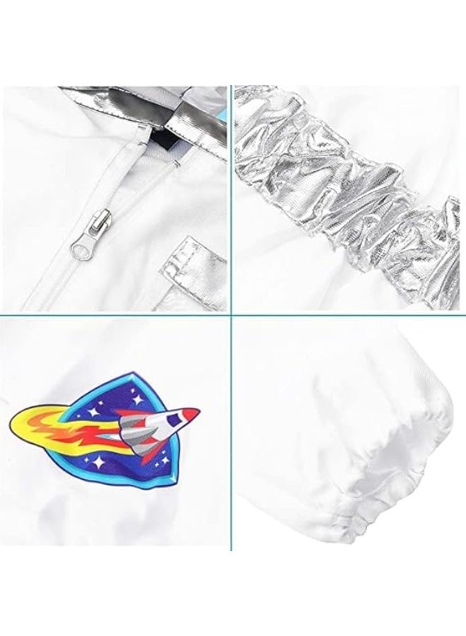 Astronaut Space Costume for Kids, Space Pretend Dress Up, Role Play Set for Boys Girls, Halloween Cosplay Outfits,  Birthday Party Cosplay Ages 4-7 - Image 5