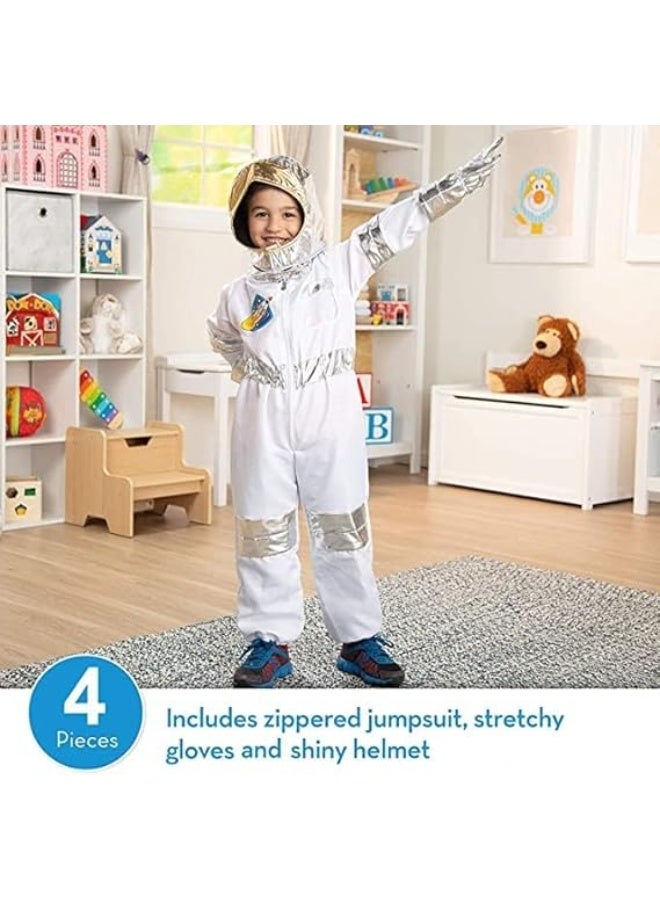 Astronaut Space Costume for Kids, Space Pretend Dress Up, Role Play Set for Boys Girls, Halloween Cosplay Outfits,  Birthday Party Cosplay Ages 4-7 - Image 3