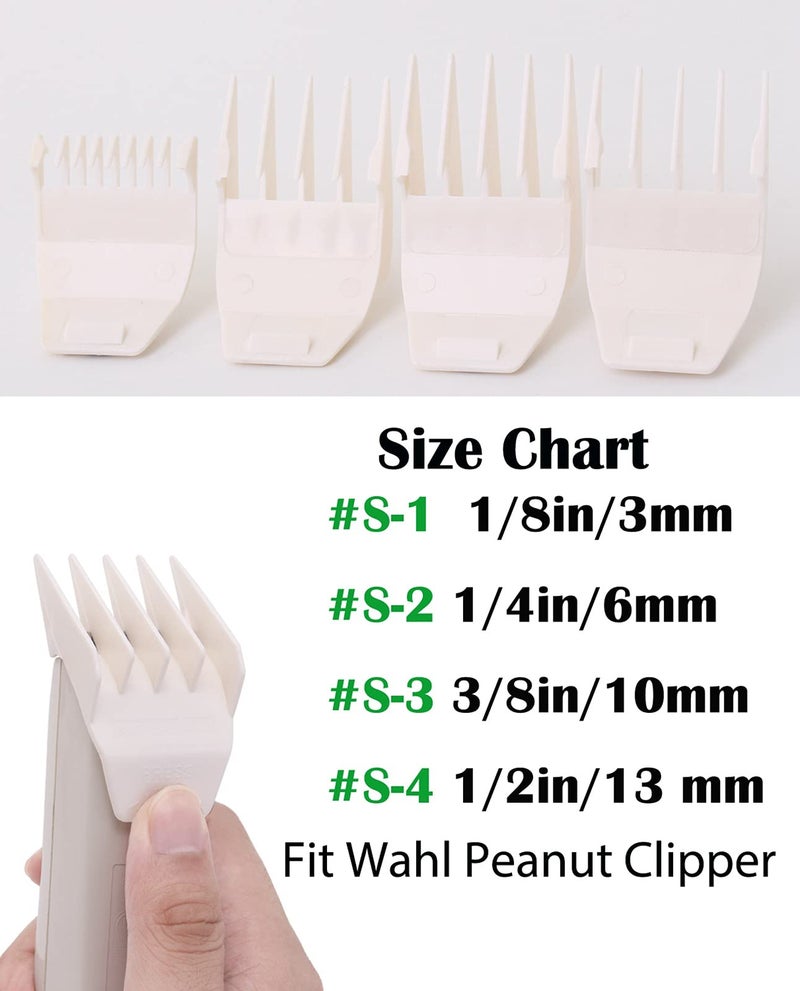 Sodaer 2 Pack Professional Peanut Clipper/Trimmer Snap On Replacement Blades #2068-300 - Compatible with Wahl Peanut Hair Clipper/Trimmer, White - Image 4