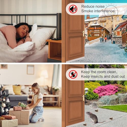 RANUR Silicone Self Adhesive Door Bottom Sealing Strip Guard for Home Door Protector for Home from Dust, Insects, Waterproof, Soundproof Door Seal, Door Air Blocker (1 Meter, Transparent) - Image 5