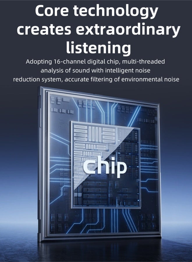 chiteng Hearing Aid Devices for Adult's Hearing Loss (Not Amplifier) - Latest 16-Channel Digital OTC Ear Hearing Machine with Intelligent Noise Cancellation, 5-Day Long-Lasting Battery, Medical-Grade Materials, Comfortable & Anti-Slip for Secure Wearing - Image 4