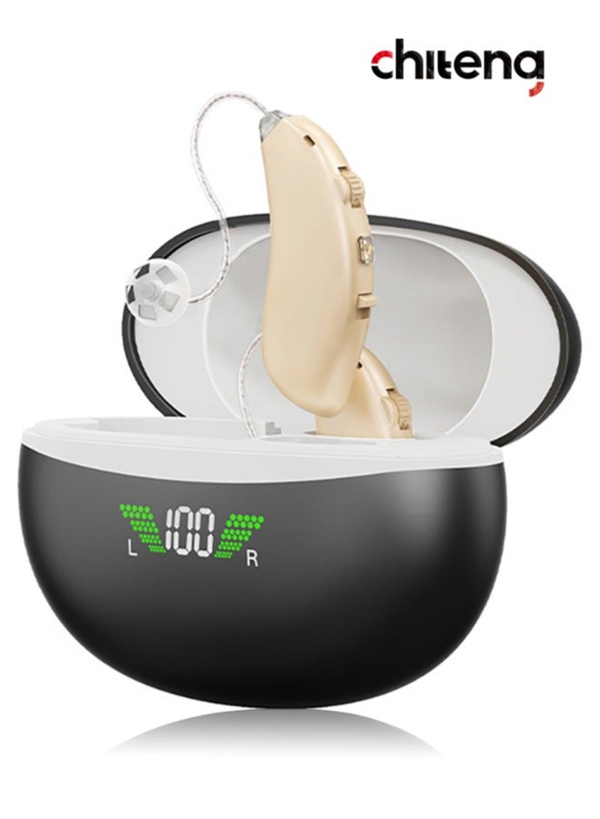 chiteng Hearing Aid Devices for Adult's Hearing Loss (Not Amplifier) - Latest 16-Channel Digital OTC Ear Hearing Machine with Intelligent Noise Cancellation, 5-Day Long-Lasting Battery, Medical-Grade Materials, Comfortable & Anti-Slip for Secure Wearing - Image 1