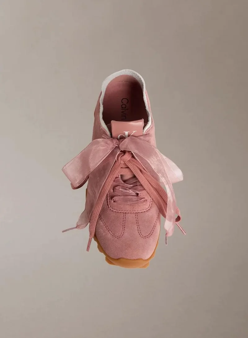 Calvin Klein Blush Murcia - Suede Organza Runner Trainers for Women | Best Price UAE