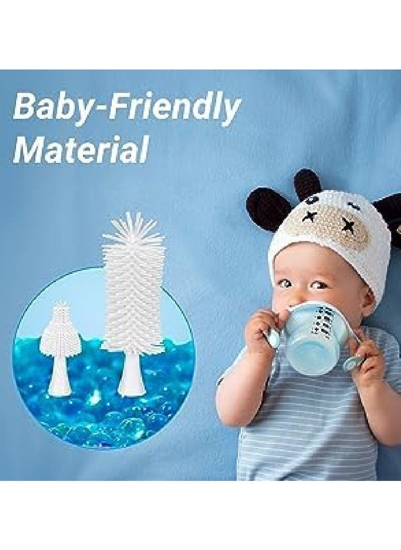 Electric Bottle Brush, Electric Baby Bottle Cleaning Brush Kit, Silicone Bottle Brush Set, Rechargeable Cordless Electric Brush, Portable Baby Bottle Brush for Cleaning Bottle and Nipple - Image 4