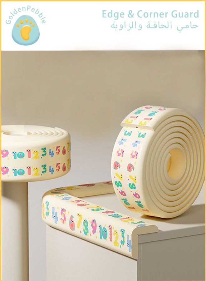 bbet Furniture Edge and Corner Guards for kid, 4M Childsafe Corners | 4m Baby Child Proofing Set NonToxic and Safe for Table(2pcs） - Image 1