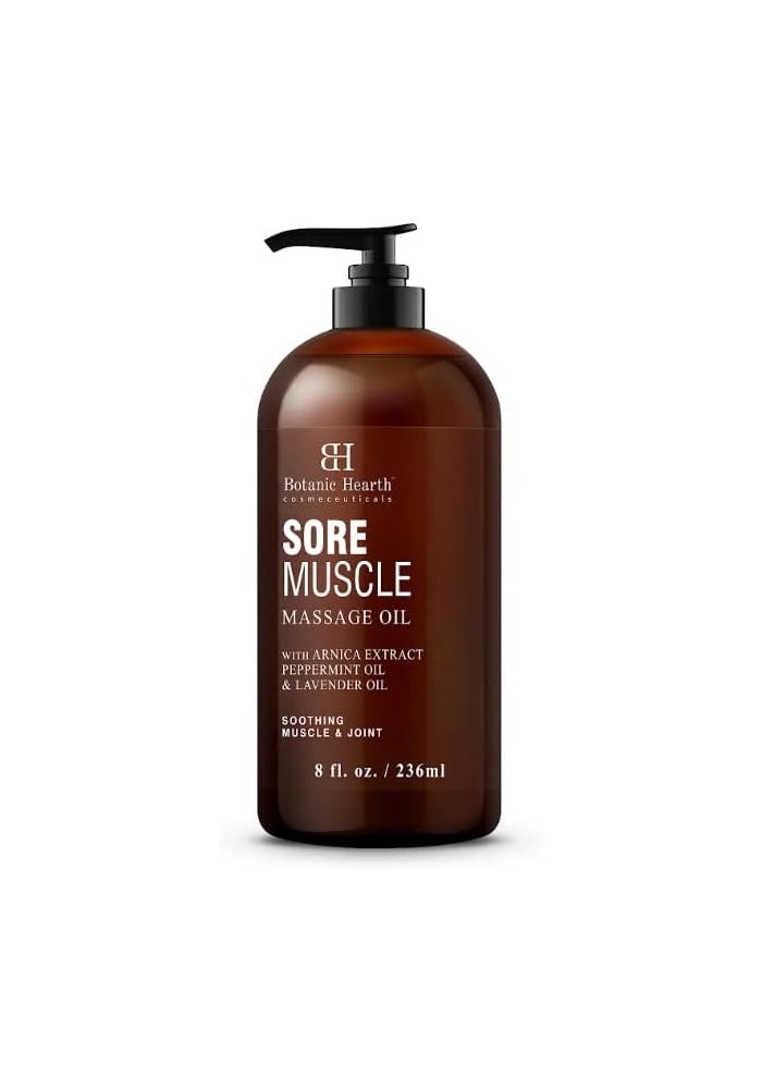 Botanic Hearth Sore Muscle Massage Oil with Arnica Montana Extract and Essential Oils - Image 1