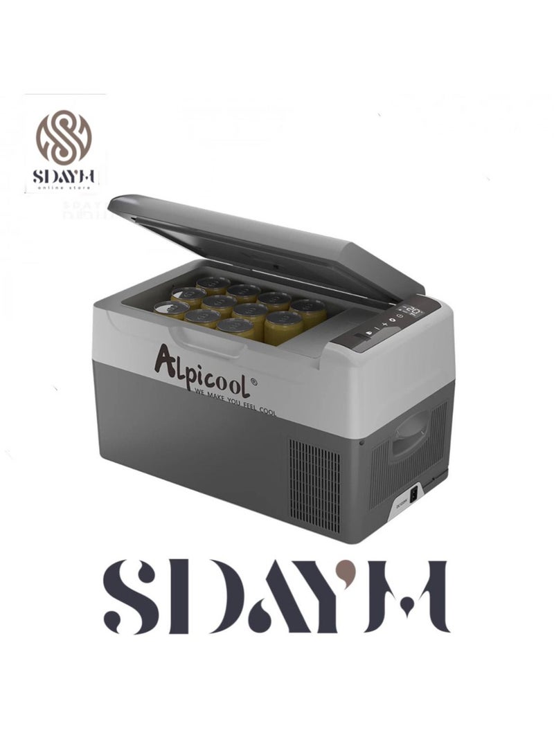 Alpicool 22L Portable Car Refrigerator for Camping and Travel Cooling and Freezing - Image 1
