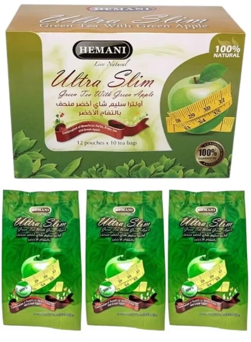 Ultra Slim Green Tea with Green Apple (12 Pieces Full Carton)