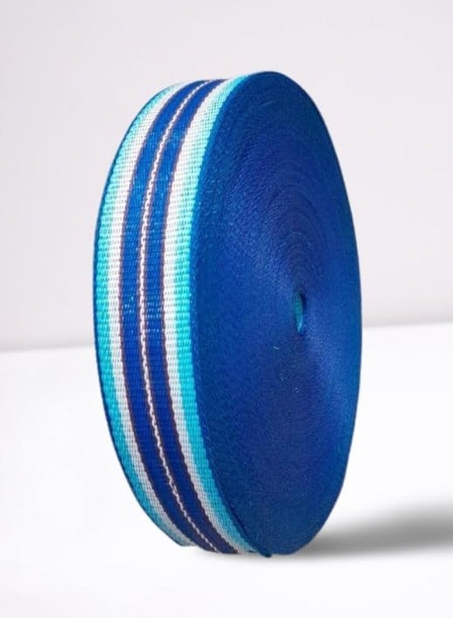 BASRAH NIWAR 2" inches Nylon Niwar Roll, Niwar Patta, Niwar Tape for Khat, Khatiya, Charpai, Bed, Chair, Folding Size (3 x 6) (Blue) - Image 1