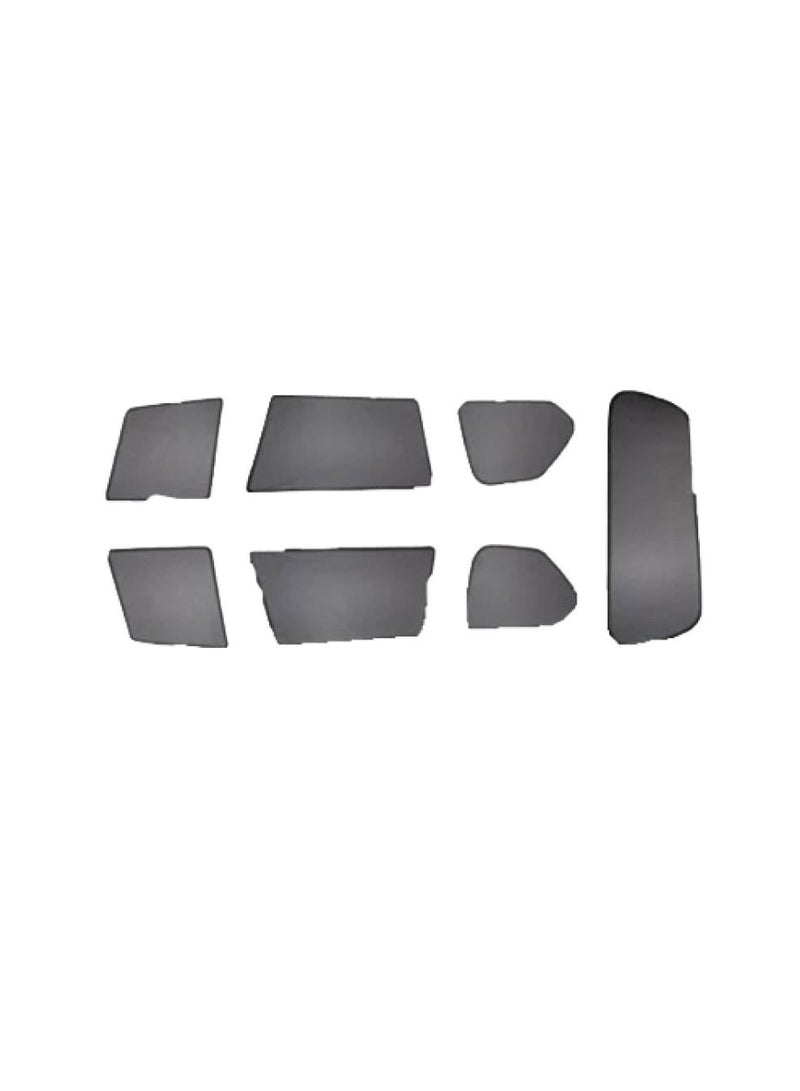 Nissan X-Trail Car Sunshade Curtain 2022-2025 - 7 Pieces Set Heat Insulation UV Protection Foldable Fabric and Metal Easy Installation - Image 2