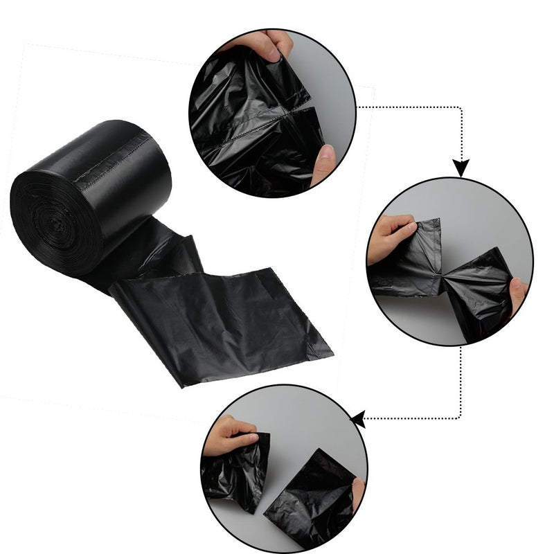 Eagrye 1.2 Gallon Black Small Trash Bag  180 Counts - Image 2