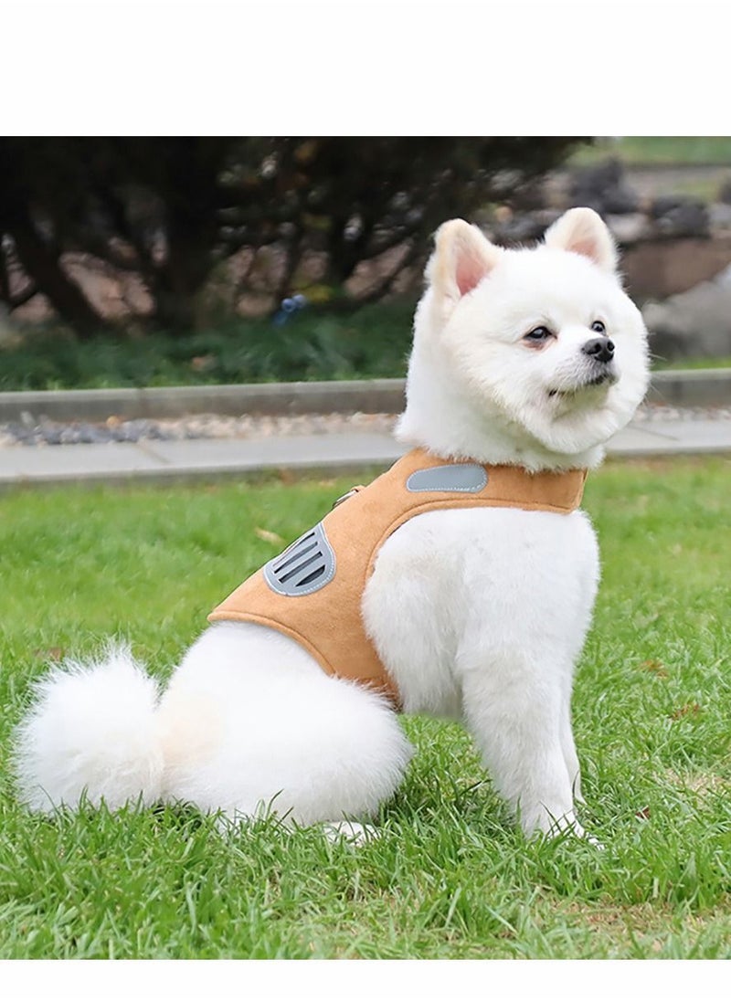 Y&D - Cat Harness and Leash for Walking, Kitten Escape Proof Harnesses, Adjustable Soft Mesh Breathable Kittens Vest Dog with Reflective Strip Cats Small Pet (Brown) - Image 1